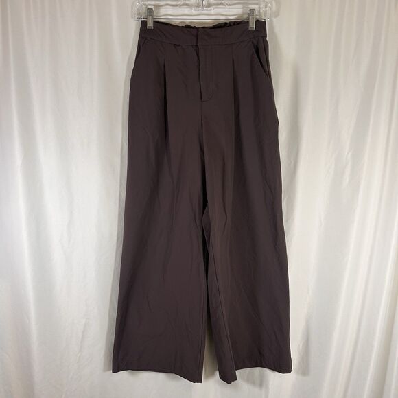 FIGS Pants - Figs Pro Pants Women's XS Solid Purple Pleated Pockets Nylon Blend Snap Zip
